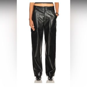 HELSA Faux Leather Cargo Pants NWT